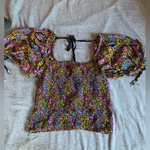 Free People Puff Sleeve Top